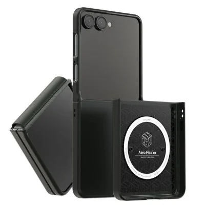 Araree Aero Flex Magsafe Case With Dual Layer Protection For Samsung Galaxy Z Flip 7 - Black